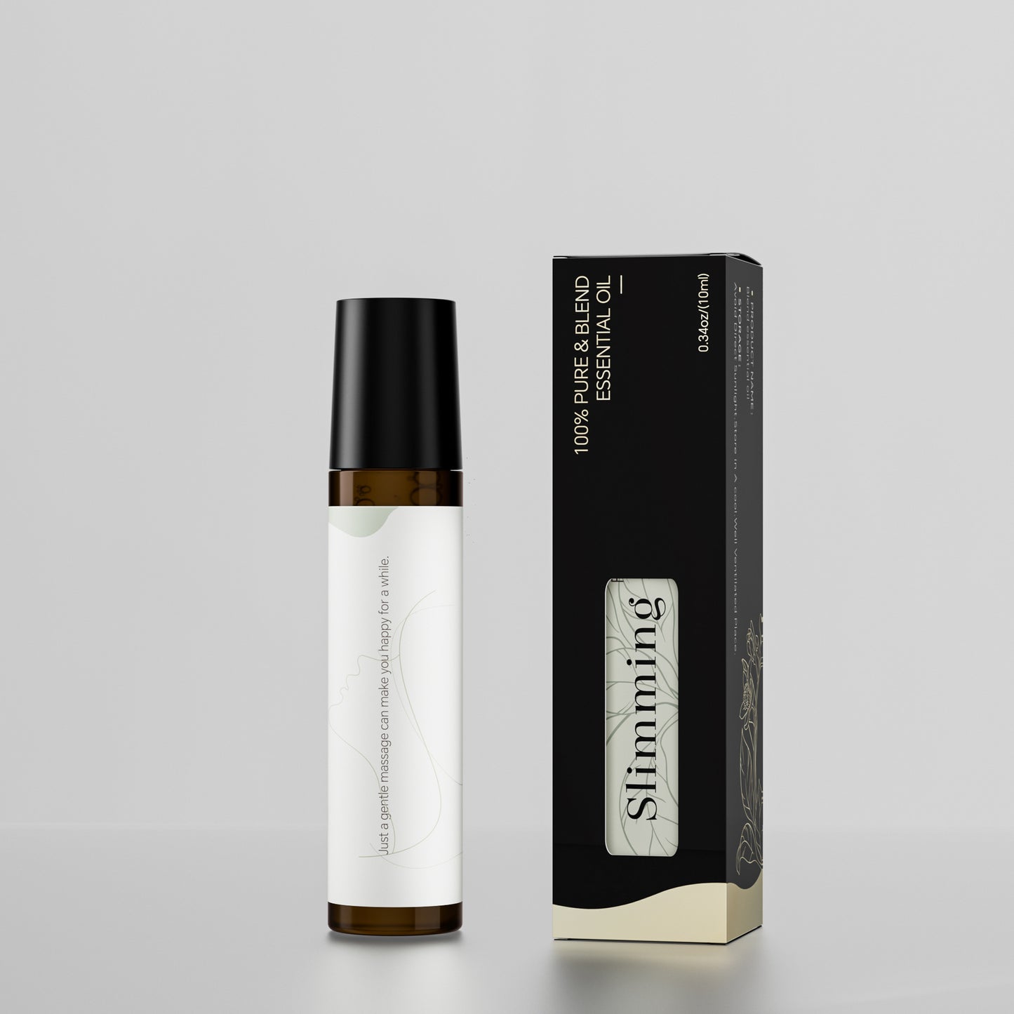 Roll-on de Aceite Esencial para Aliviar el Estrés 10ml – Aceite de Masaje Natural a Base de Plantas