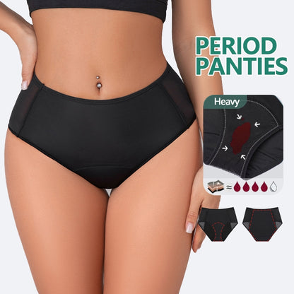 Mesh 4 Layers Physiological Leak Proof Underwear Menstrual Period Panties High Waist 3PCS