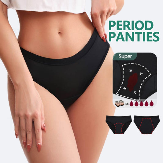 Nylon four-layer menstrual panties heavy flow 3 sets